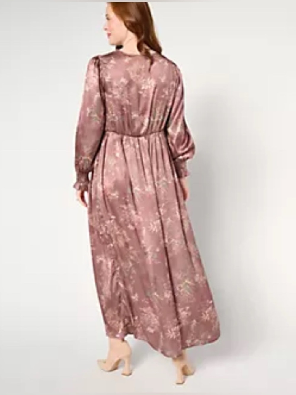 Me by Jennie Garth Woven Maxi Dress Size XLP Black Floral - Picture 10 of 13